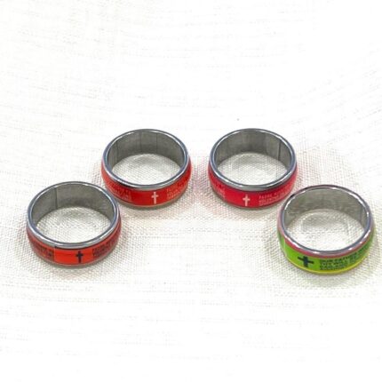 랜덤 발송 십자가 스테인레스 반지 성당 교회 선물